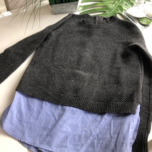 J. Crew Sweaters - J. Crew Sweater with attached shirttail - Small